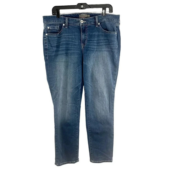 Torrid Medium Wash Boyfriend Straight Jeans Women's Plus Size 14 Regular - Picture 1 of 8